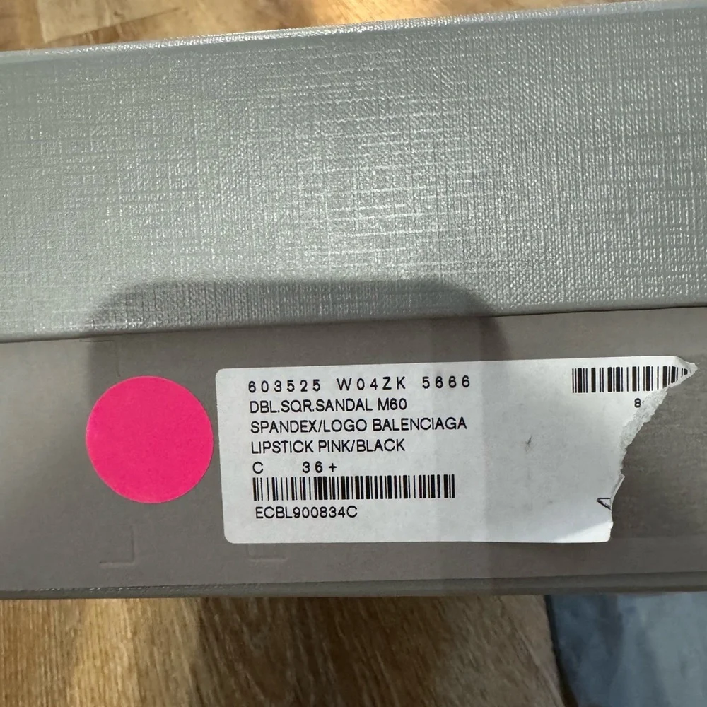 Balenciaga Fuchsia Strappy Heels - Picture 4 of 7
